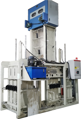 Máquina automática de enfardamento de algodão com prensagem hidráulica